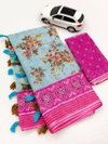 MG 258 Plain Linen Printed Daily Wear Sarees Wholesale Market